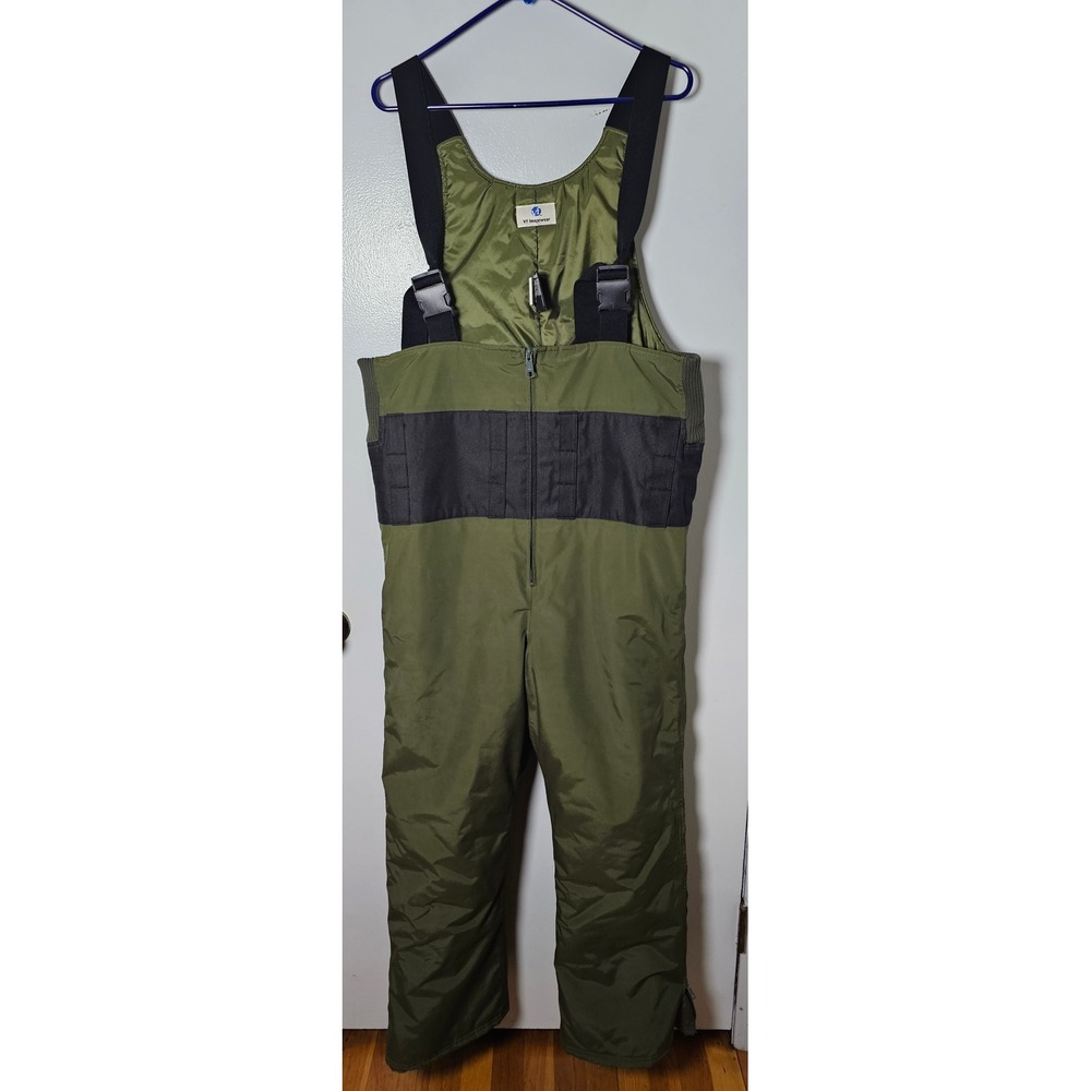 VF Imagewear Gore-Tex Thinsulate Bib Overalls Green Pants Mens Sz Medium Reg EUC